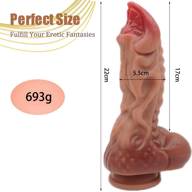 New Liquid Silicone Electric Shaped Dildo Female Suction Cup Masturbator