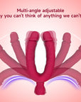 Powerful vibration double-head dildo bendable triple vibration dual-purpose vibrator