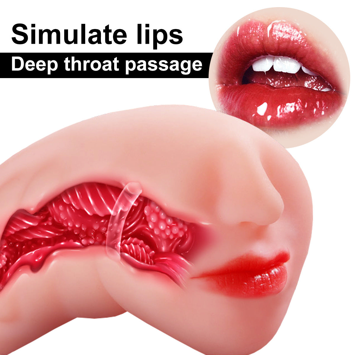 Deep throat sex toys male masturbator oral sex masturbation cup