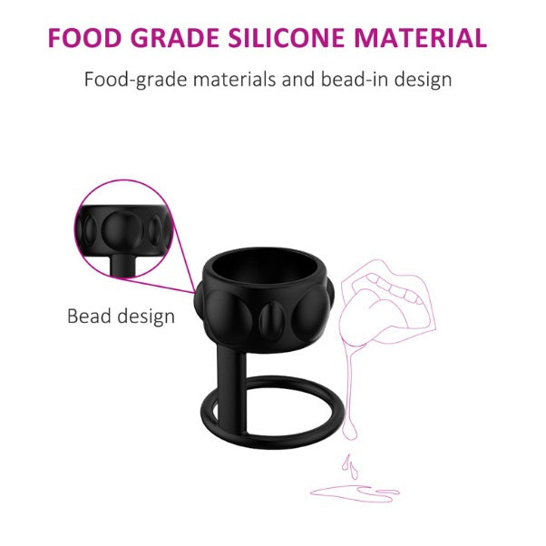 Silicone Delay Double Ring Penis Ring Couple Sex Toy Sex Supplies