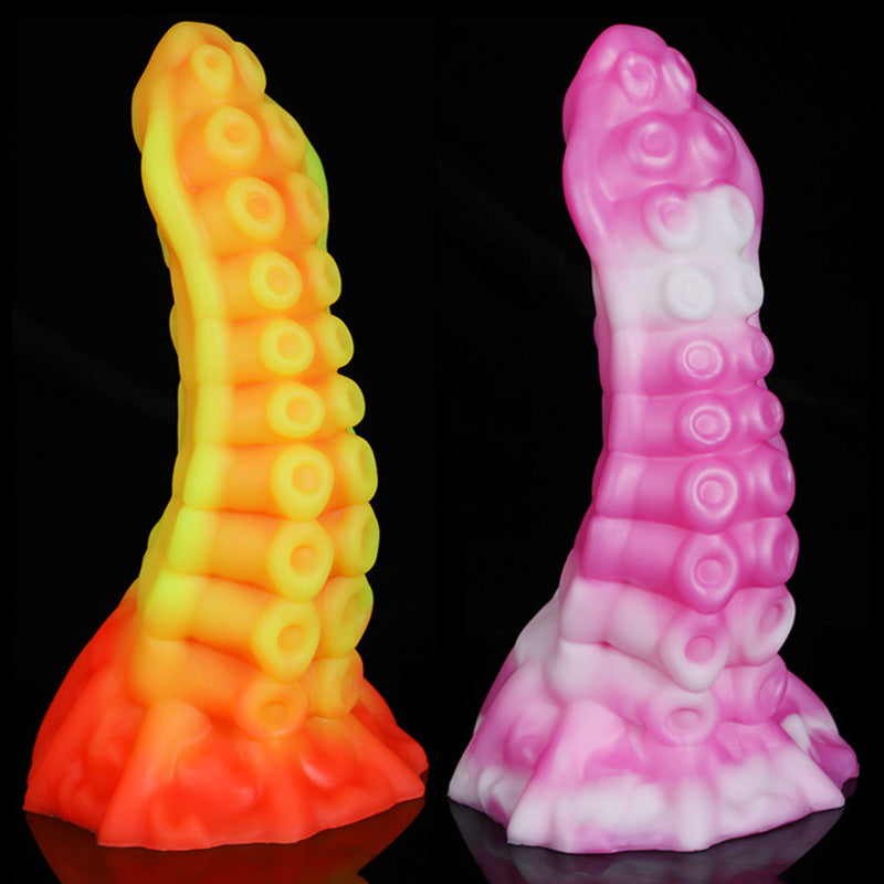 Special Shape Mixed Color Dildo Female Silicone Large Size Masturbator
