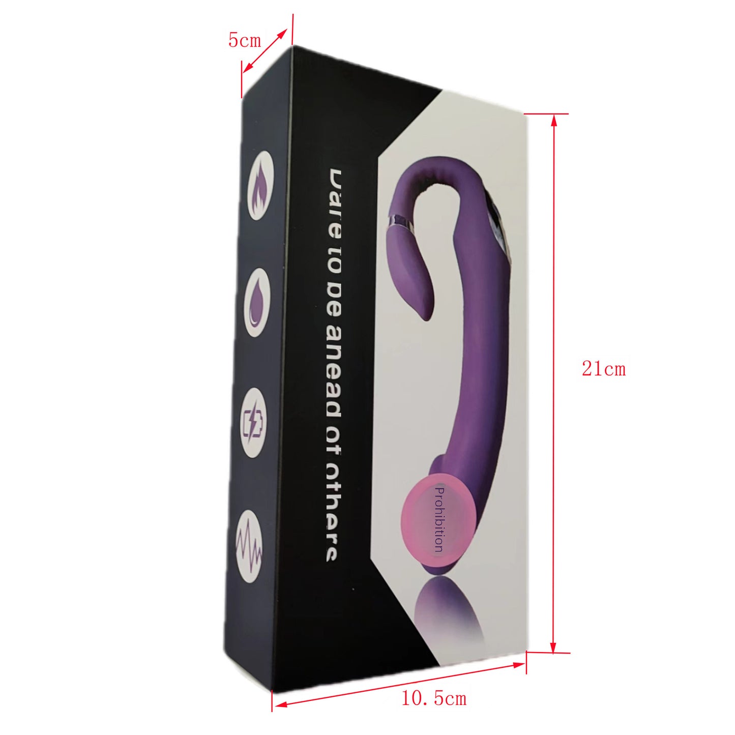 Double head C shape female vibrator dildo massage stick