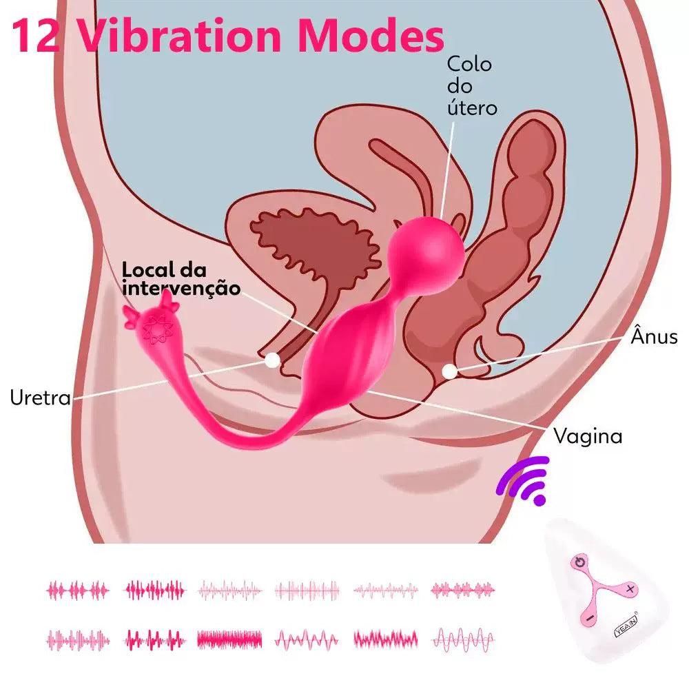 Night Sakura Electric Shock Vagina Dumbbell Yoga Tighten Pelvic Floor Muscle Trainer Female Kegel Ball Vibrator