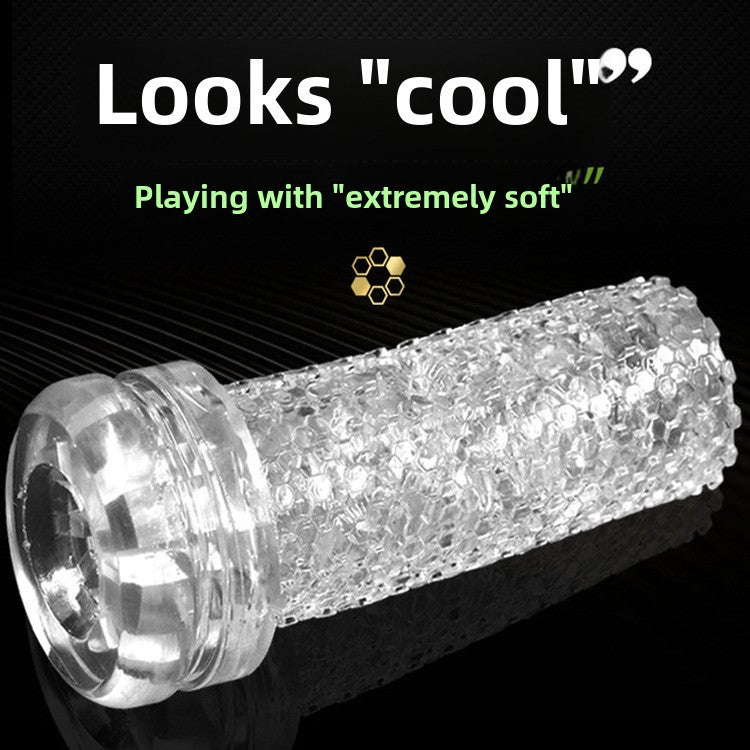 Japanese transparent masturbation cup men's sucking training masturbator male adult toys