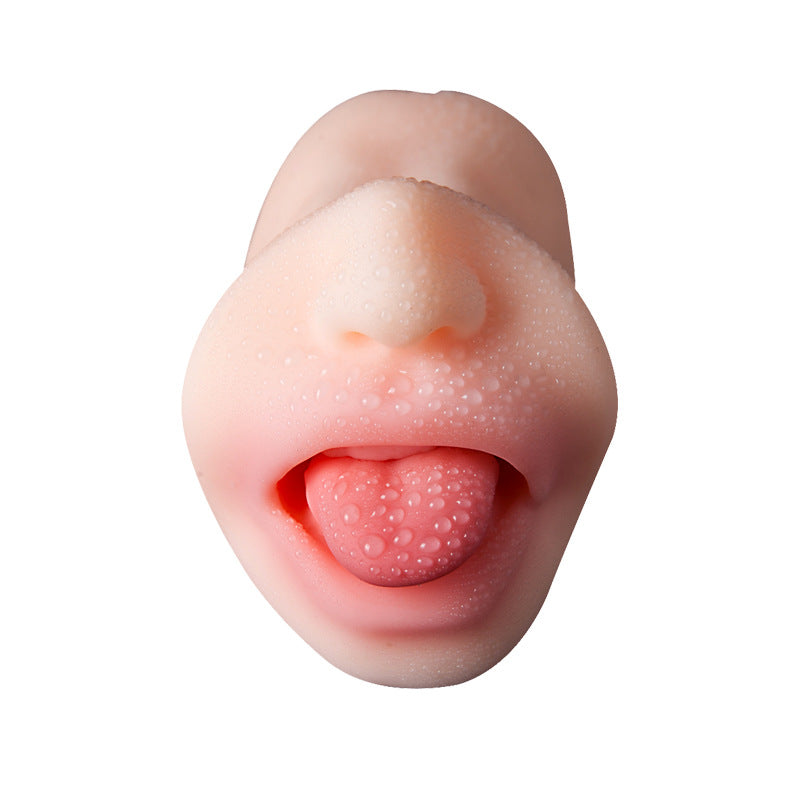 Double-headed soft rubber oral sex masturbator masturbation cup TPE mold