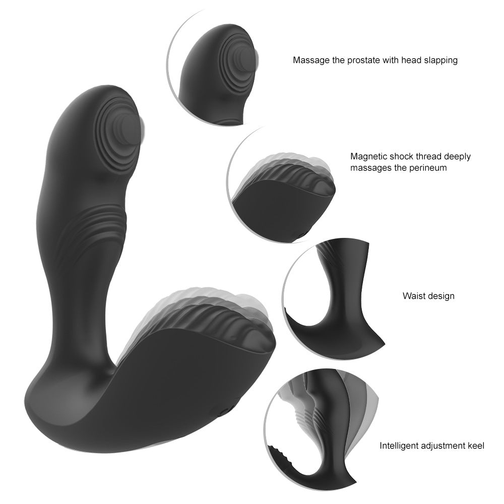 Wireless remote control vibration G-spot prostate massager male masturbator training