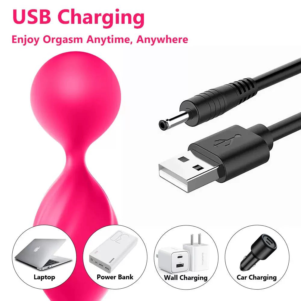 Night Sakura Electric Shock Vagina Dumbbell Yoga Tighten Pelvic Floor Muscle Trainer Female Kegel Ball Vibrator