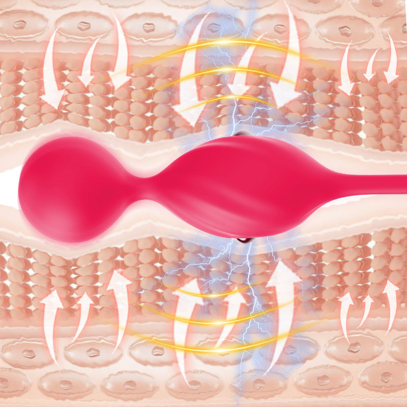 Vaginal dumbbell exerciser electric shock egg Kegel ball female masturbator adult sex toys