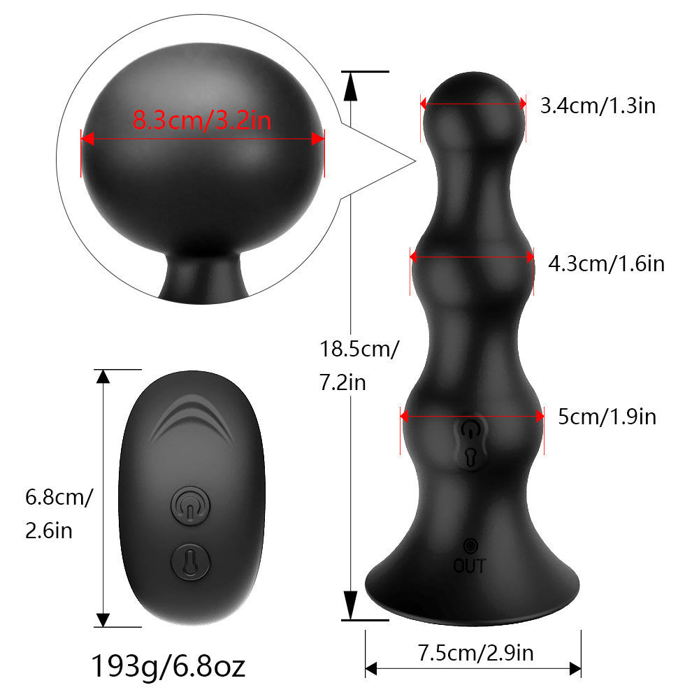 Wireless remote control electric inflatable anal anal plug prostate massager anal expander adult products
