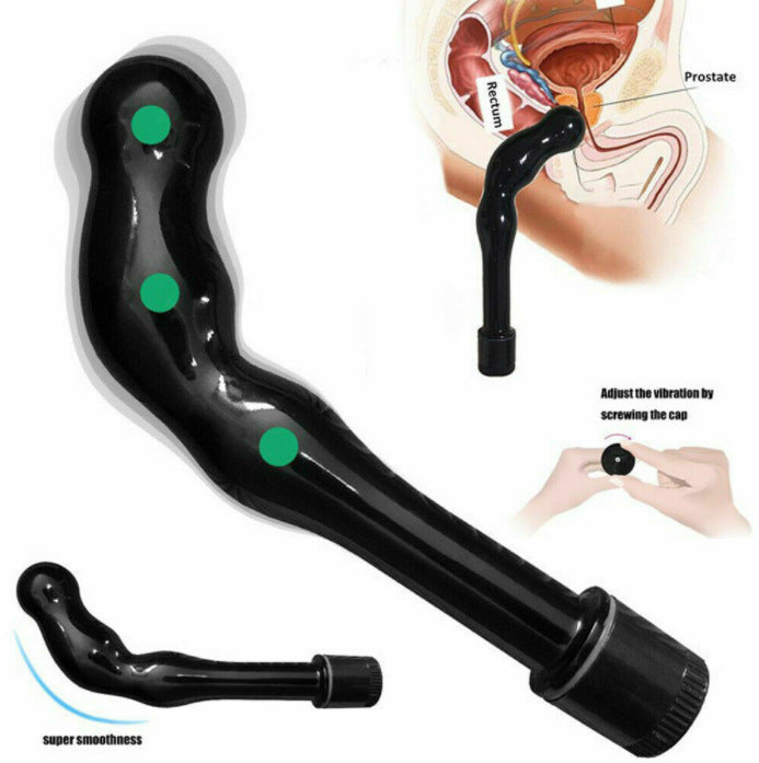 Female G-spot and anal vibrator massager  curved design adult massager