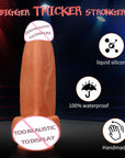 Giant Dick Devil Liquid Silicone Dildo Female Simulation Penis Sex Toy