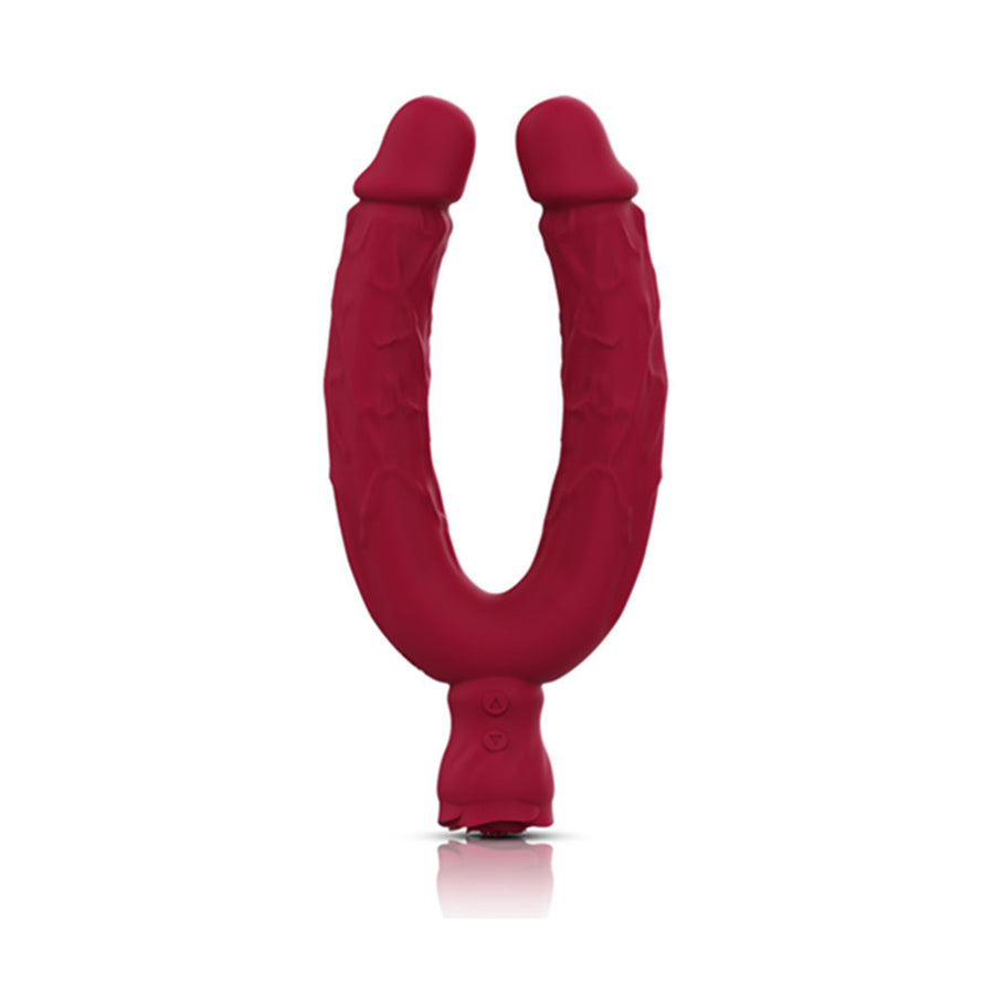 Powerful vibration double-head dildo bendable triple vibration dual-purpose vibrator