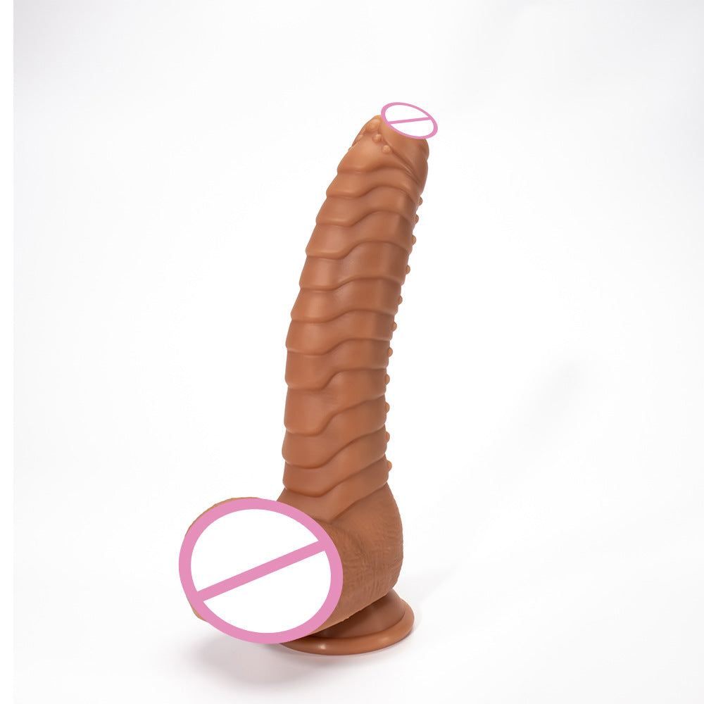 Simulation soft meat alien dildo female remote control electric heating vibrator
