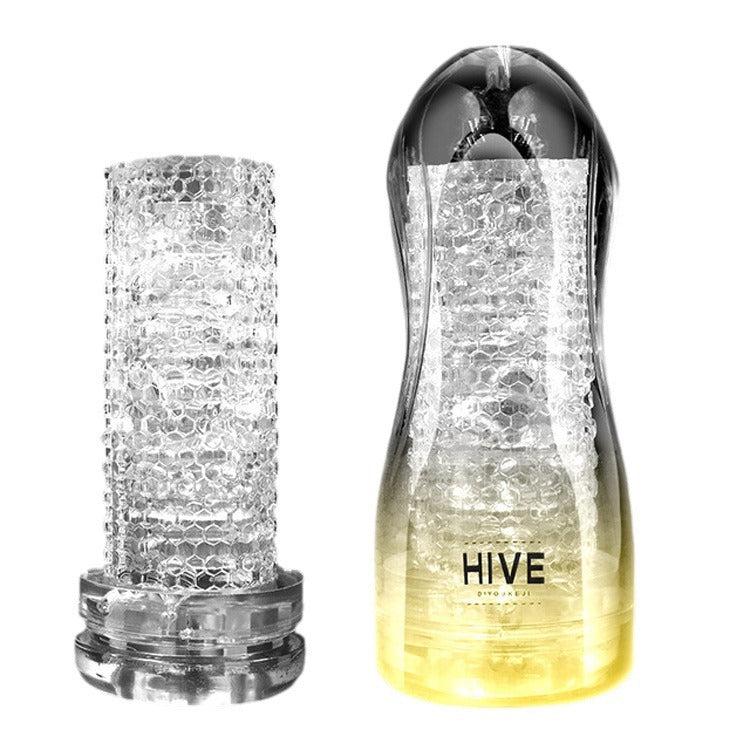 Japanese transparent masturbation cup men's sucking training masturbator male adult toys