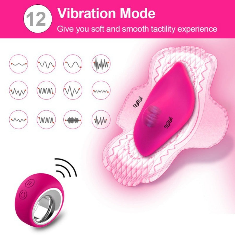 Women's wireless remote control masturbator vibrating panties invisible wearable butterfly vibrator