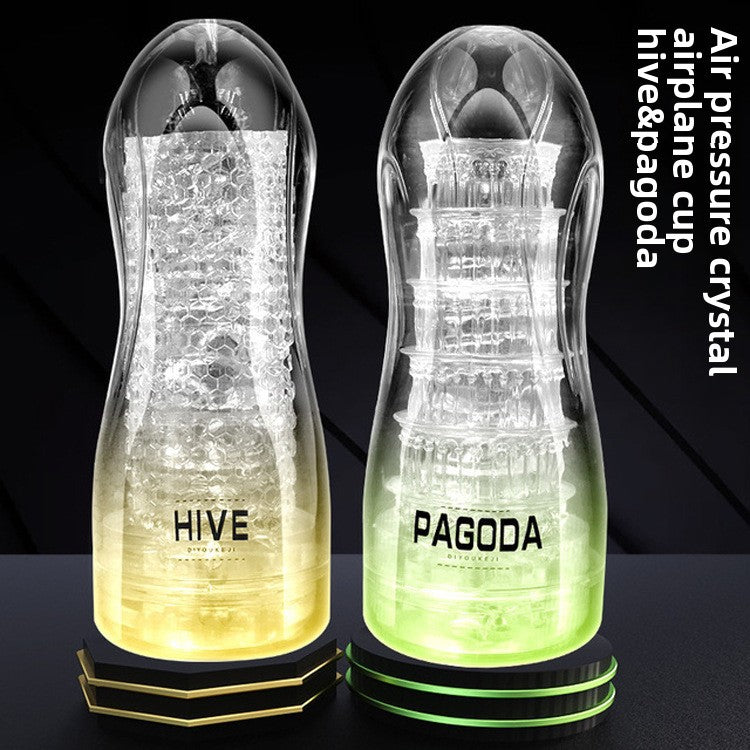 Japanese transparent masturbation cup men's sucking training masturbator male adult toys
