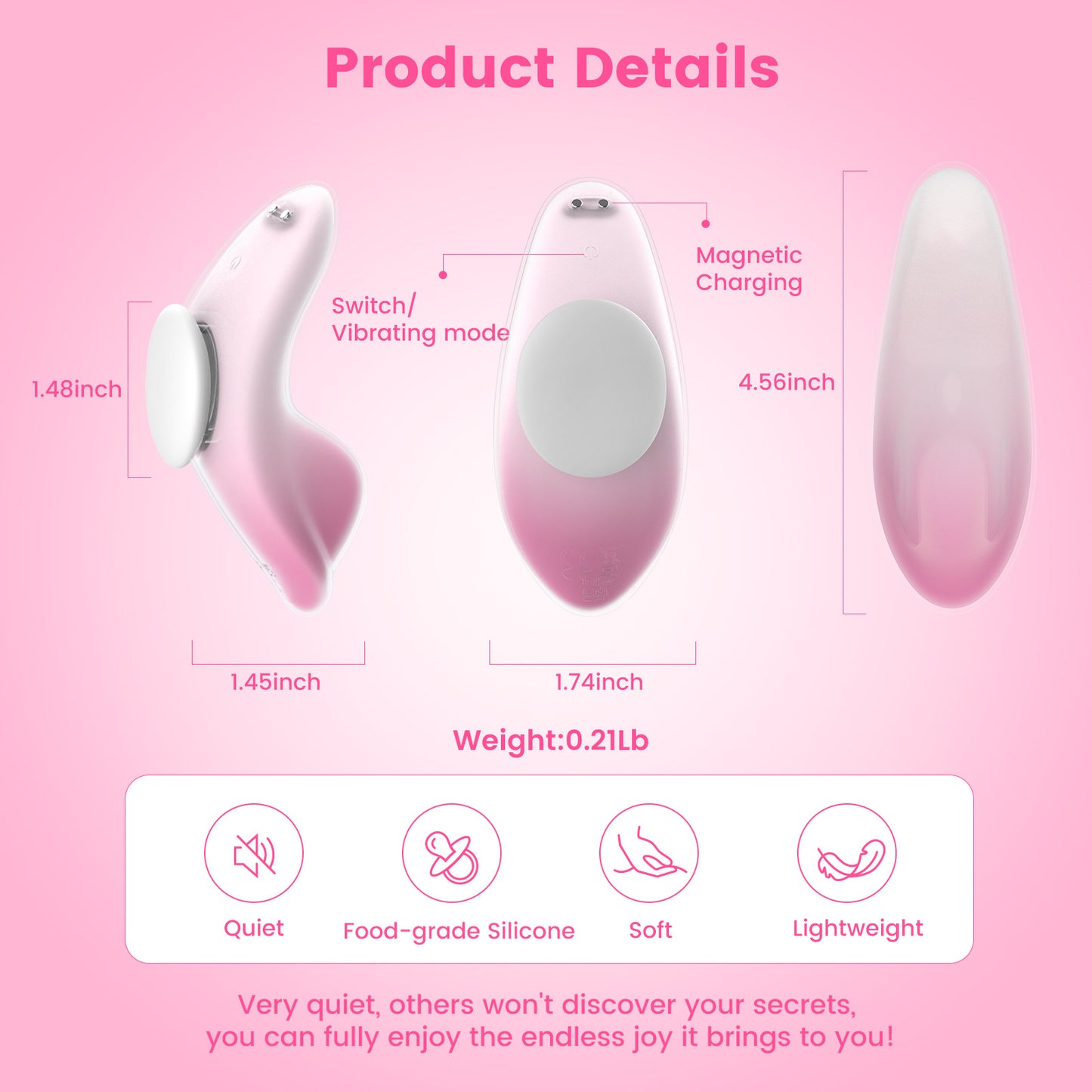female vibrator remote control wearable vibrator flirting masturbator couple sex toy