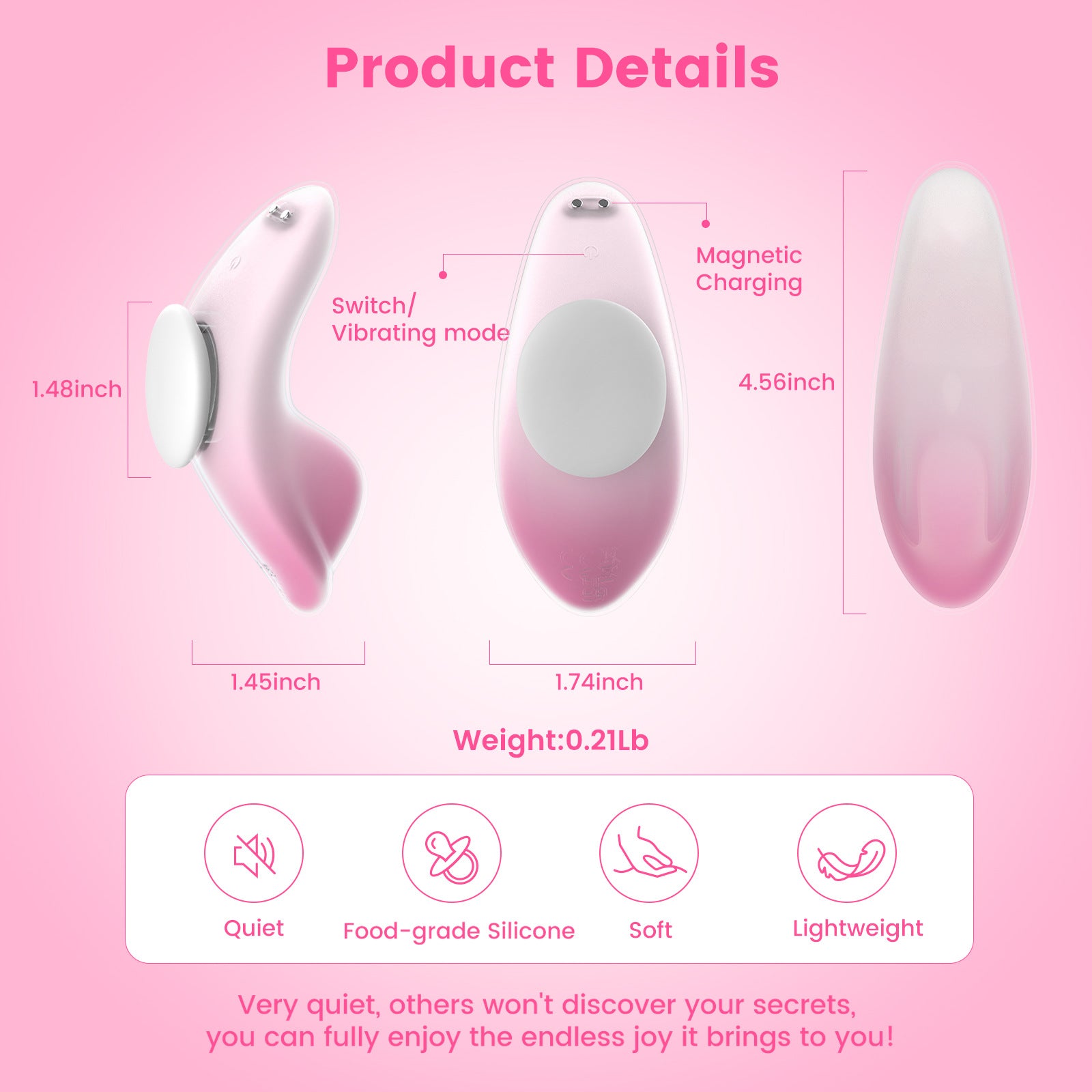 female vibrator remote control wearable vibrator flirting masturbator couple sex toy