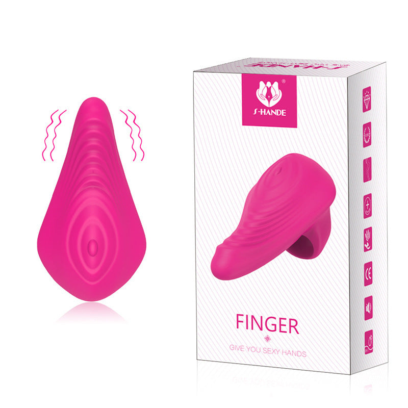 Silicone Finger Vibrator Women Finger Set Flirting Couple Vibrator