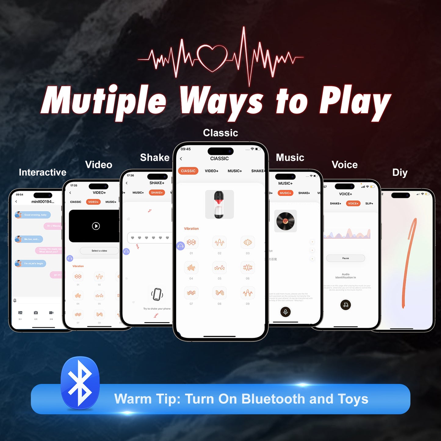 Zero point electric multi-frequency tongue licking rotating vibration male masturbator