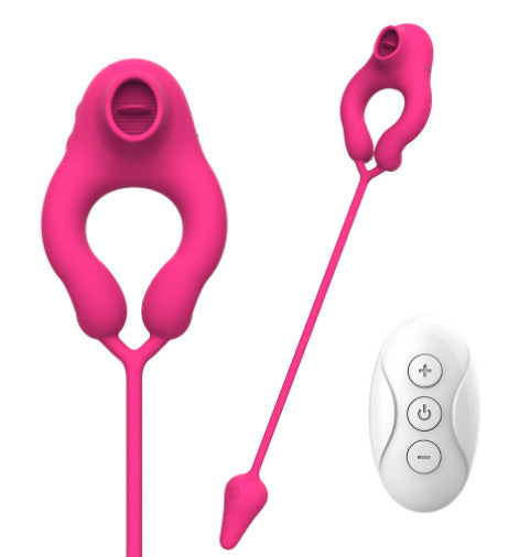 Adult fun teasing G-spot vibrator multi-frequency vibration vibration ring couple vibrator