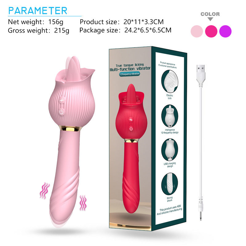 Aifia Rose Rose Vibrator Telescopic Vibrating Tongue Licking Two-in-On Kikfun - Fun Things to Do Aifia Rose Rose Vibrator Telescopic Vibrating Tongue Licking Two-in-On Kikfun - Fun Things to Do
