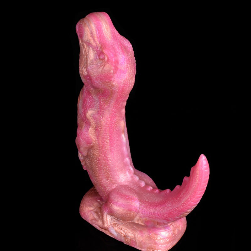 Silicone imitation dinosaur dildo suction cup anal plug masturbator
