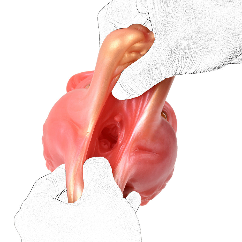 Bizarre Alien Beast Masturbator Soft Silicone Male Penis Trainer Oral Sex Mold