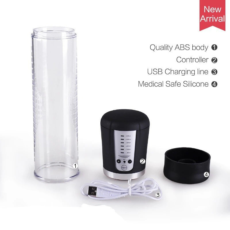 Charging all-in-one men's automatic airplane cup vacuum negative pressure erector pubic sucking stem stretching exercise masturbator