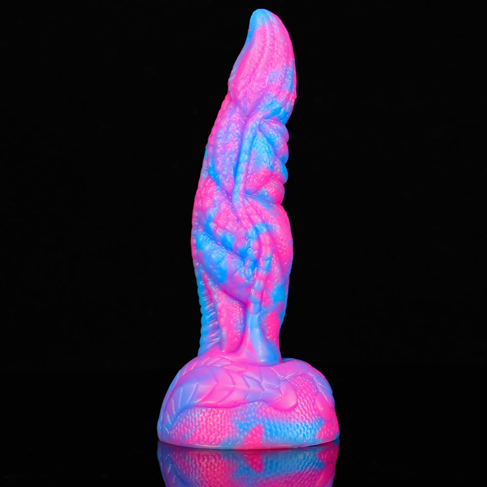 Flame beast mixed color liquid silicone super large realistic simulation dildo female masturbator