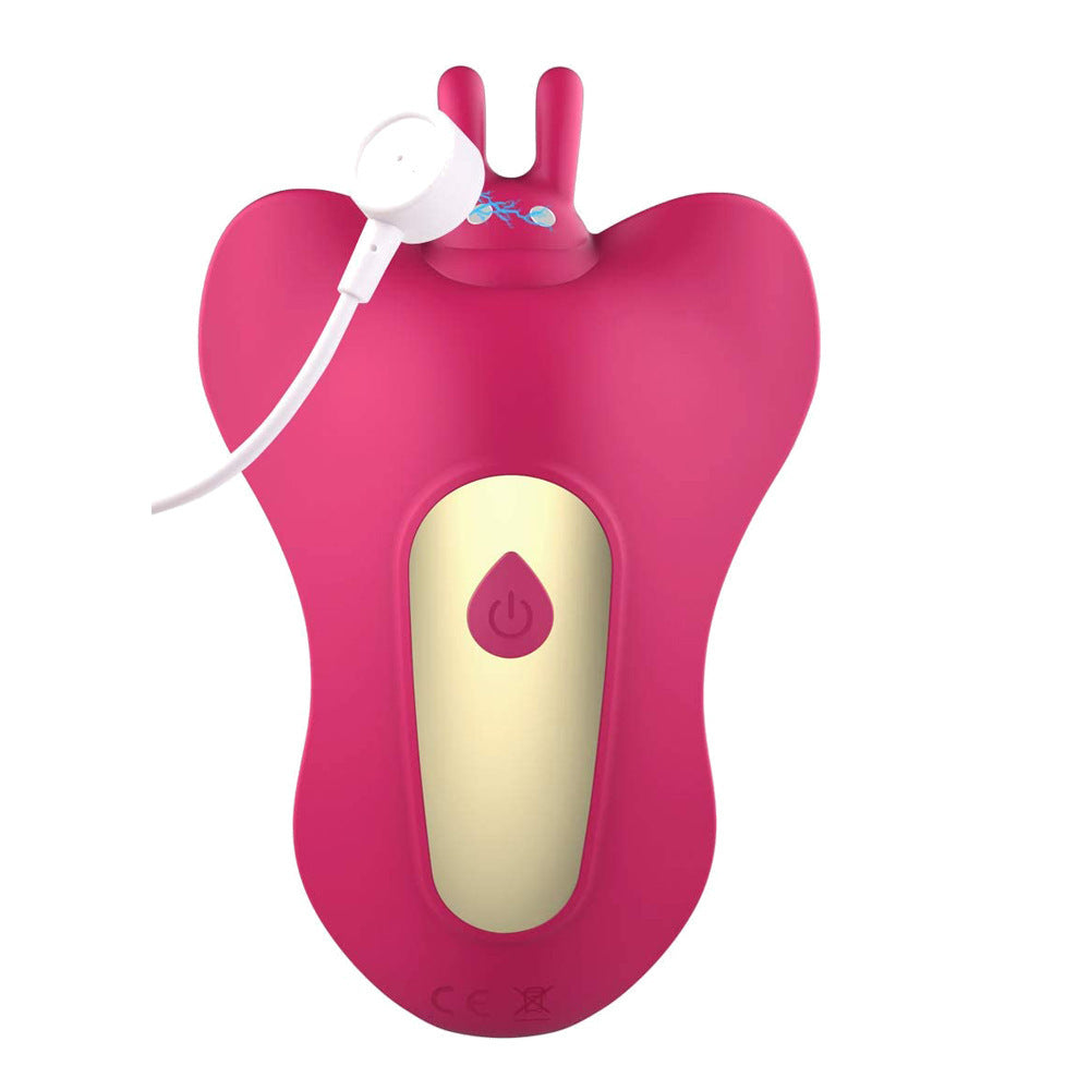 Wearable multi-frequency clitoral sucking vibrator female butterfly vibrator flirting massage stick