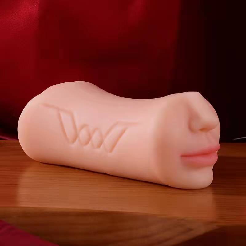 Realistic silicone oral sex device male masturbation cup sex pacifier