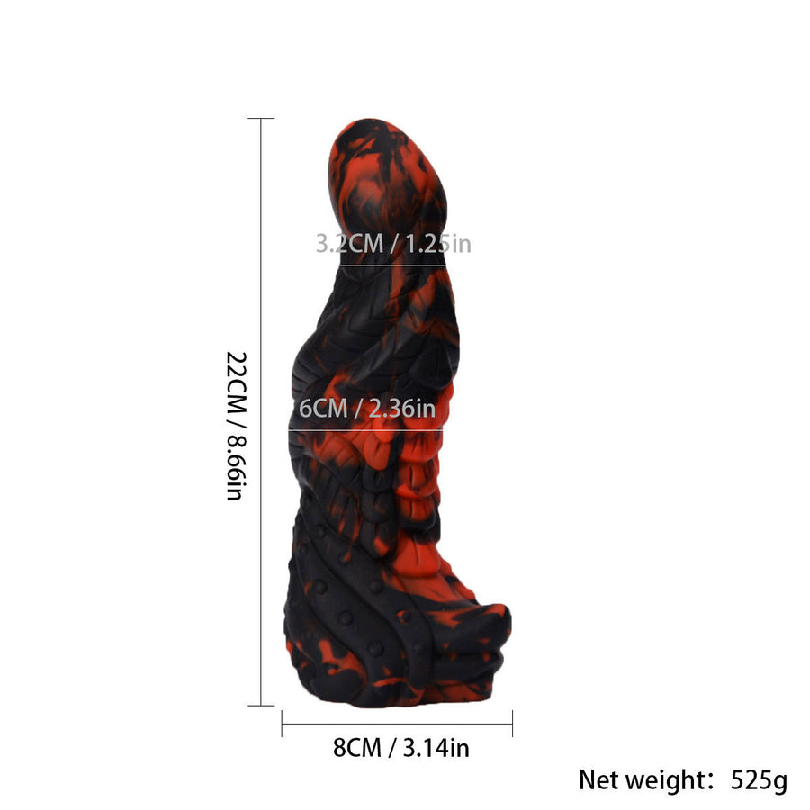 Orissi new mixed color liquid silicone dildo simulates alien large size masturbator