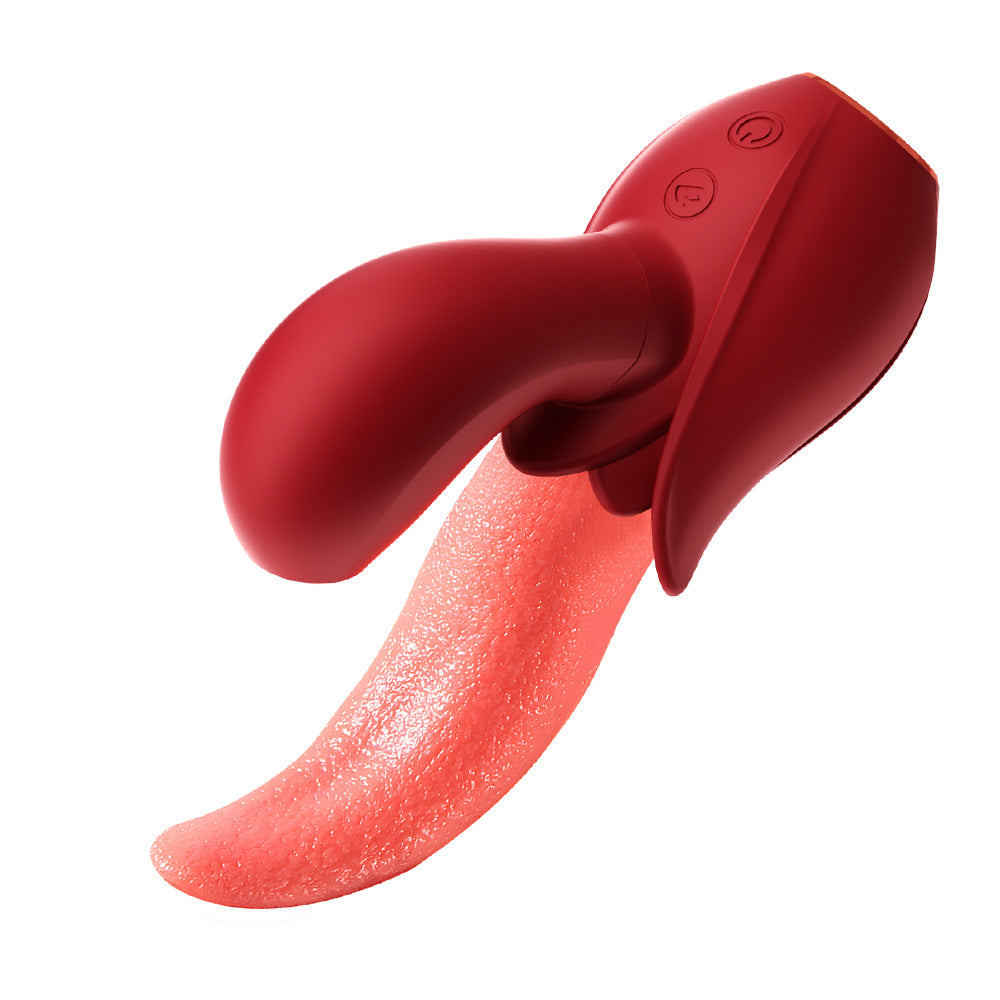 Sucking simulation tongue licking vibrator female masturbator sex toy