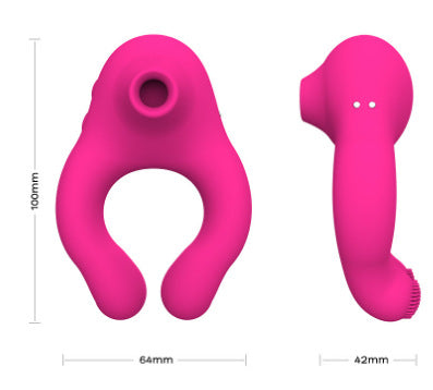 Adult fun teasing G-spot vibrator multi-frequency vibration vibration ring couple vibrator