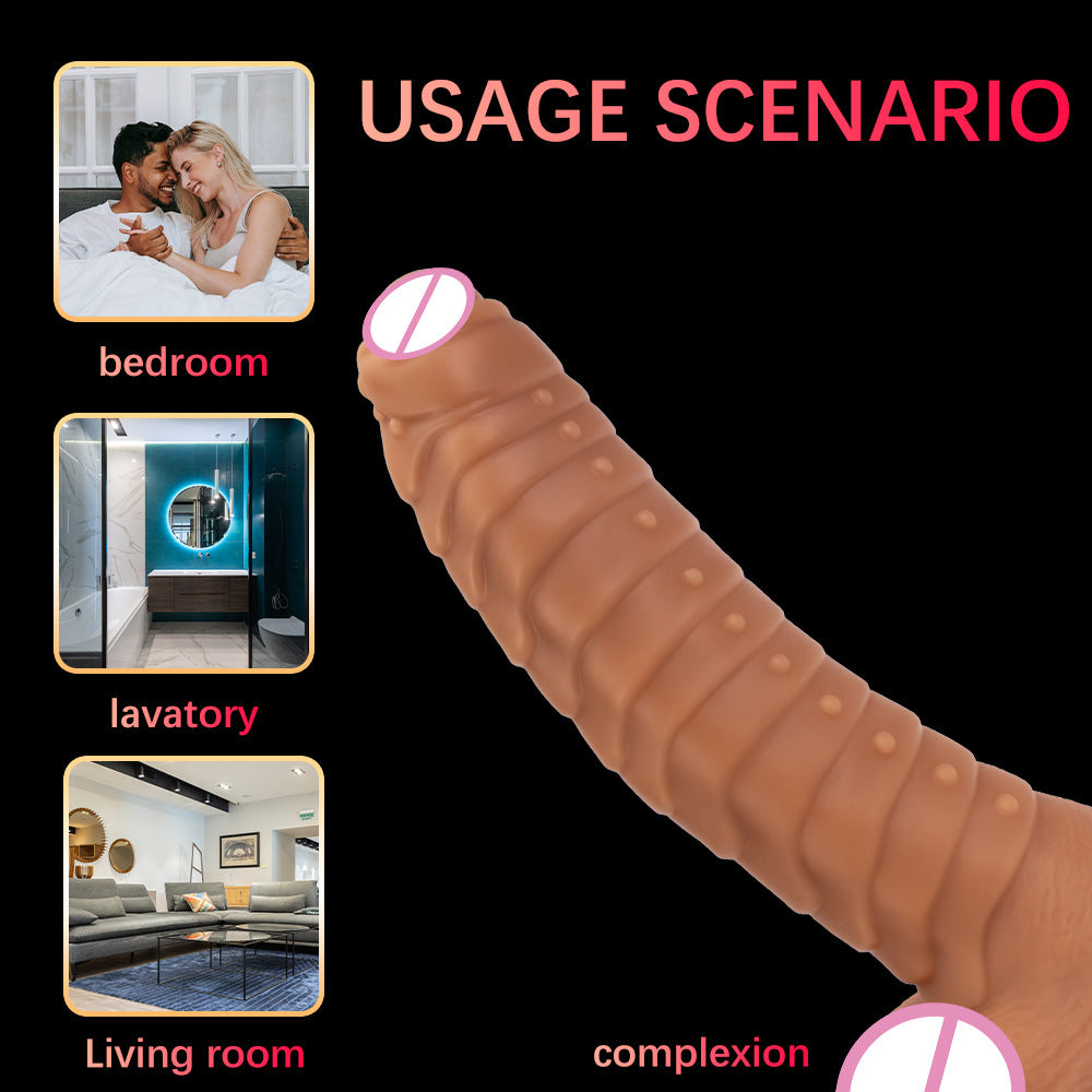 Simulation soft meat alien dildo female remote control electric heating vibrator