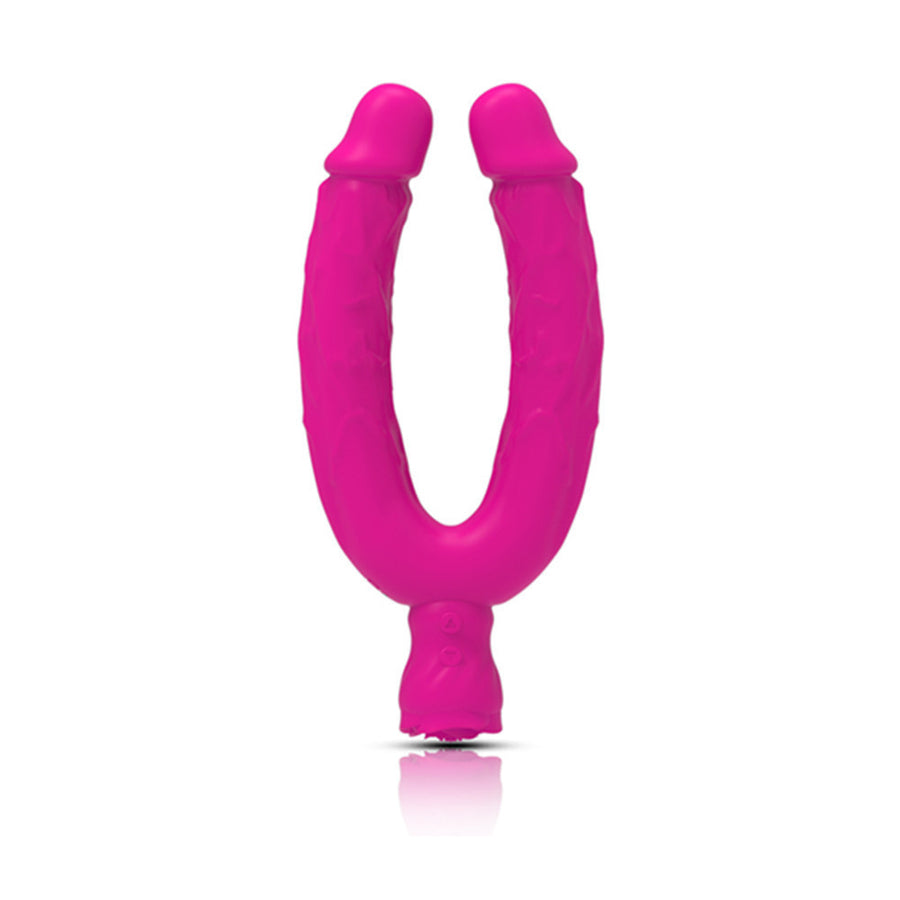 Powerful vibration double-head dildo bendable triple vibration dual-purpose vibrator