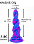 Alien hybrid penis simulation liquid silicone manual dildo masturbator