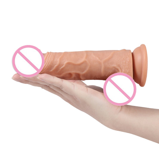 Hansen TPE Remote Control Vibration 8.27 Inch Realistic Vibrating Dildo 20 Bands Wireless Dildo