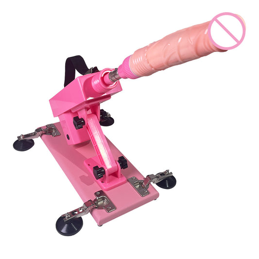 Female fully automatic telescopic gun machine simulation penis masturbator vibration equipment sex products