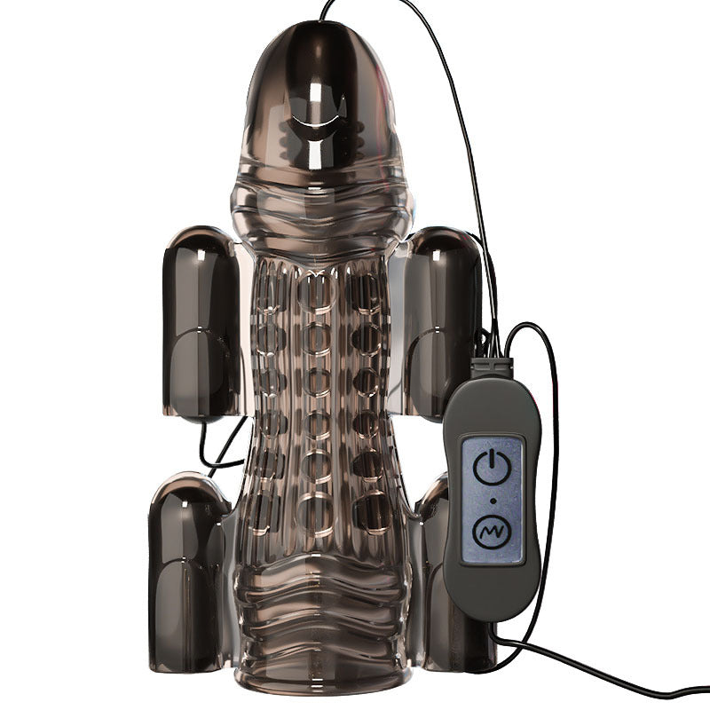 Men's desensitization exercise vibration massager men's masturbator training sex toy