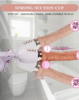 Fully automatic telescopic gun machine wireless remote control electric heating dildo