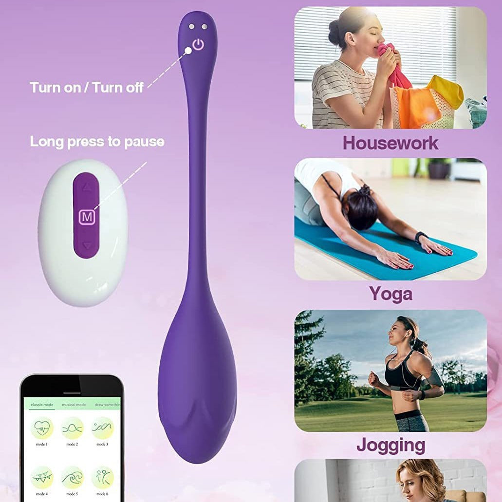 App remote control vibrator Kegel ball female pelvic floor muscle tightening exerciser