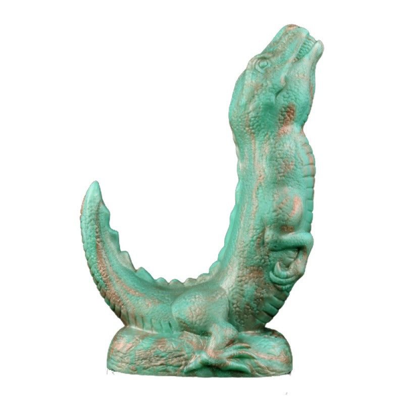 Silicone imitation dinosaur dildo suction cup anal plug masturbator