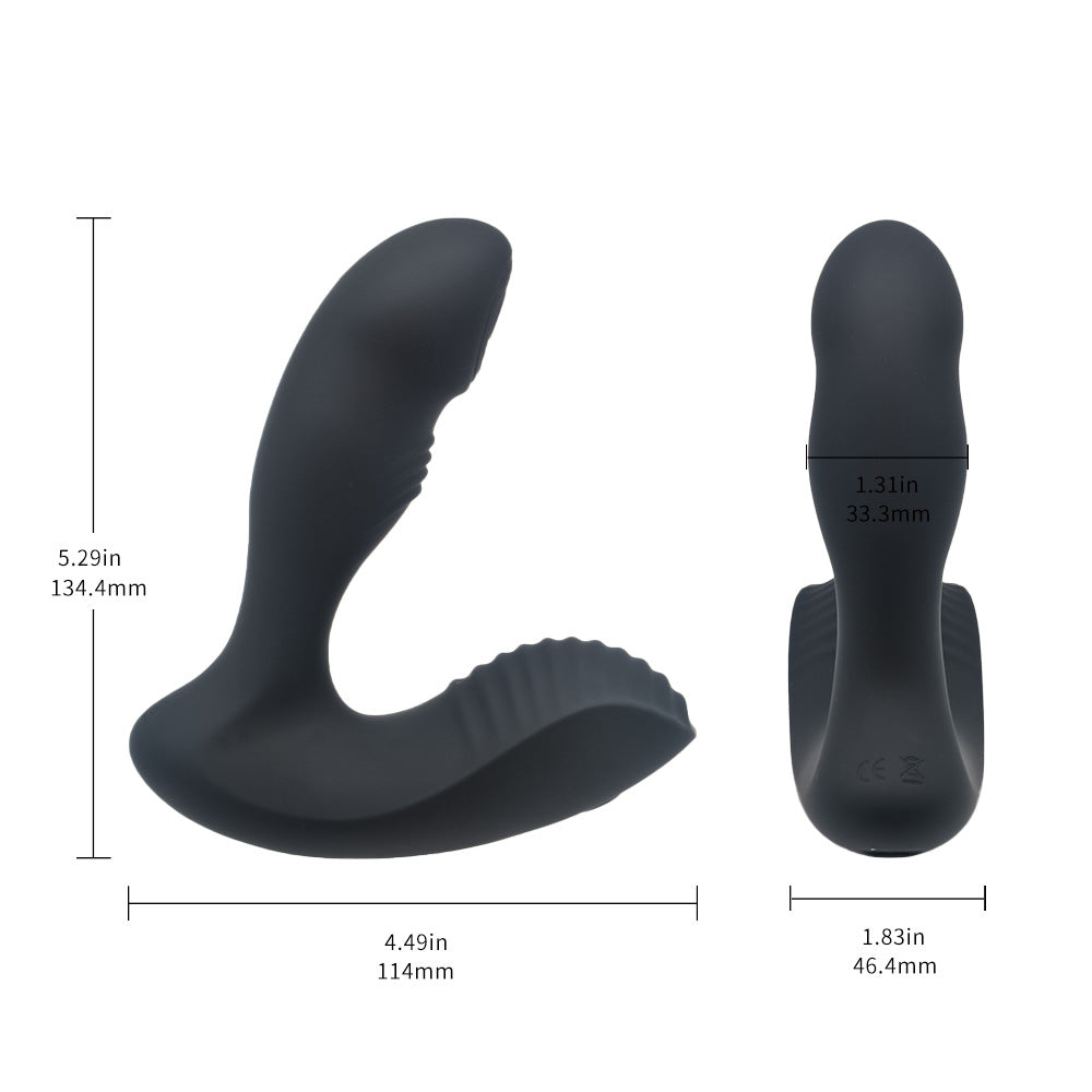Wireless remote control vibration G-spot prostate massager male masturbator training