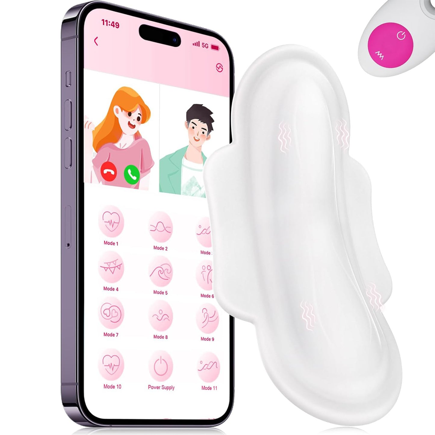 APP controlled sanitary napkin shape vibrator female vibrating panties female sex toys