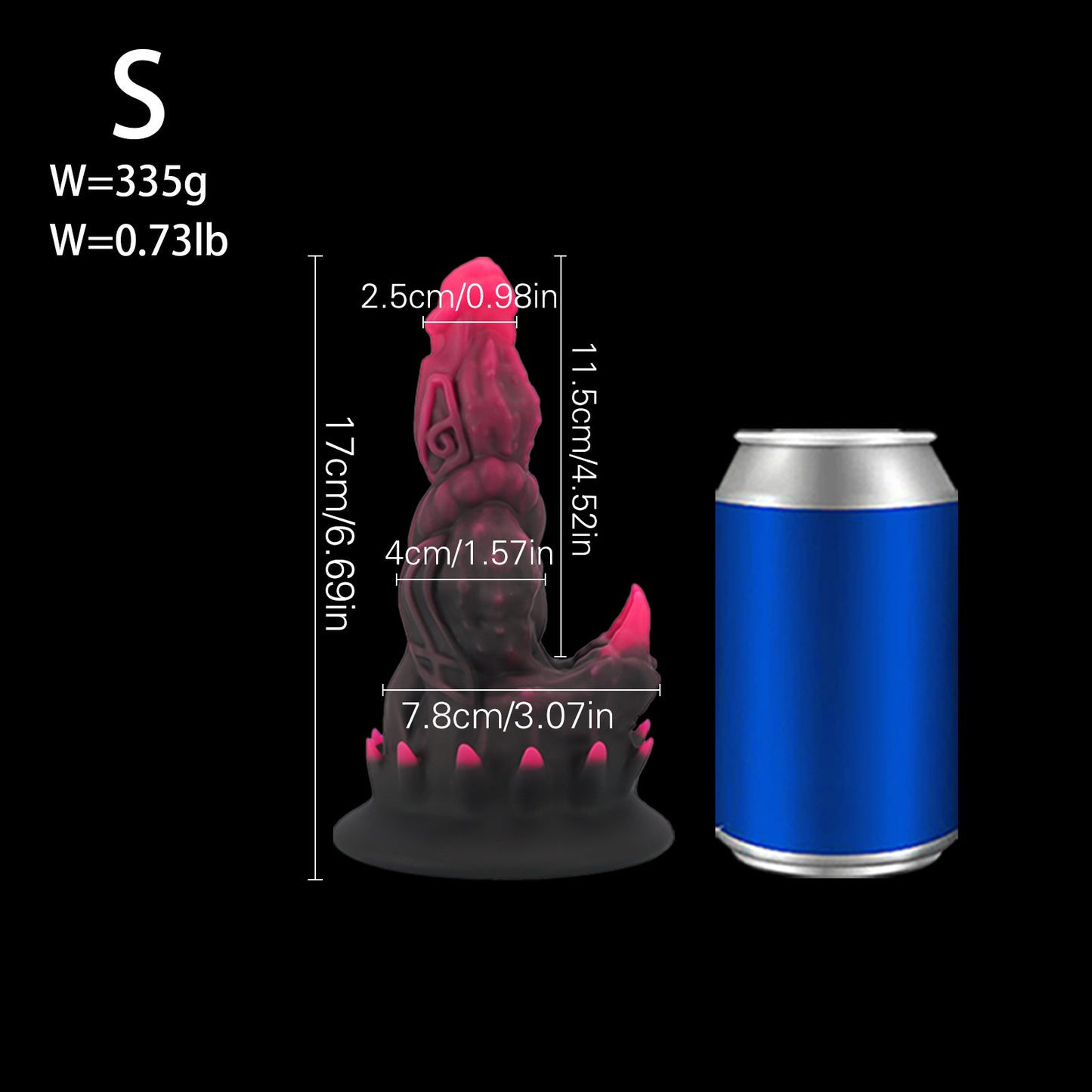 Coiled dragon shaped oversized dildo female G-spot massage masturbator