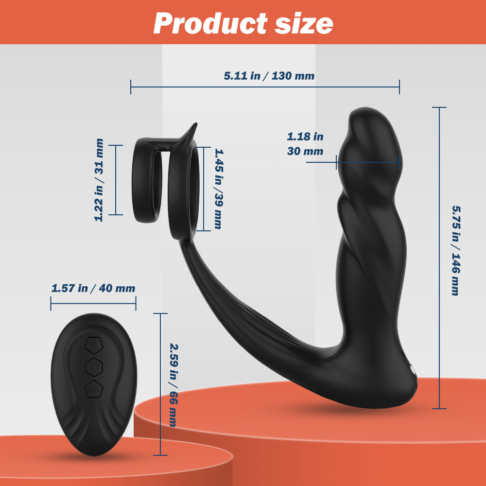 Wireless remote control prostate massager men's telescopic vibration remote control APP masturbator