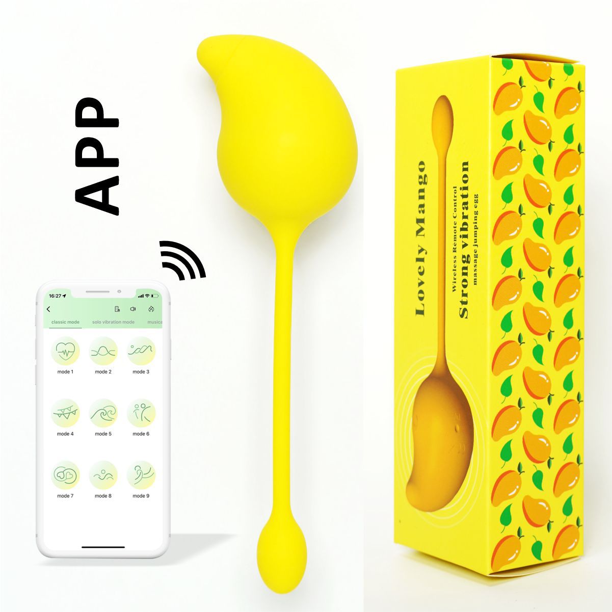 Mini Fruit Series - APP Remote Control Mango Vibrator Sex Toy Rechargeable Love Egg Vibrator