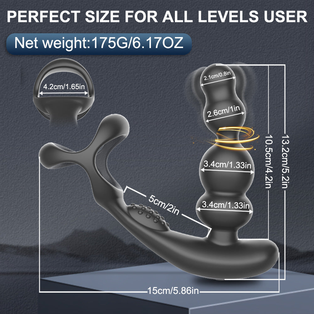 Multi-frequency vibration swing prostate massager male masturbator